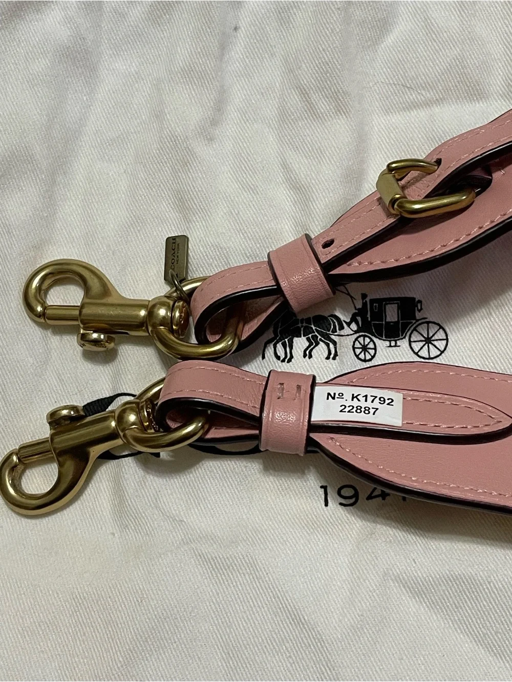 Coach Tea Rose Strap Pink